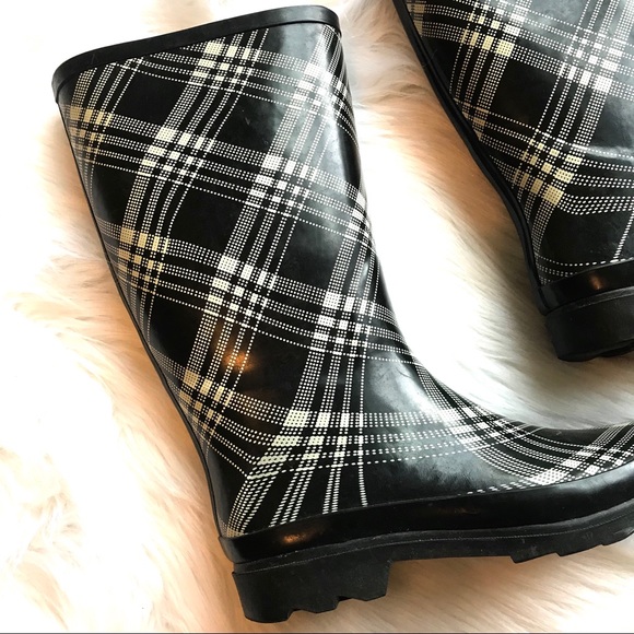 Reena Shoes - Reena Rubber Rain Boots, Size 8, EUC